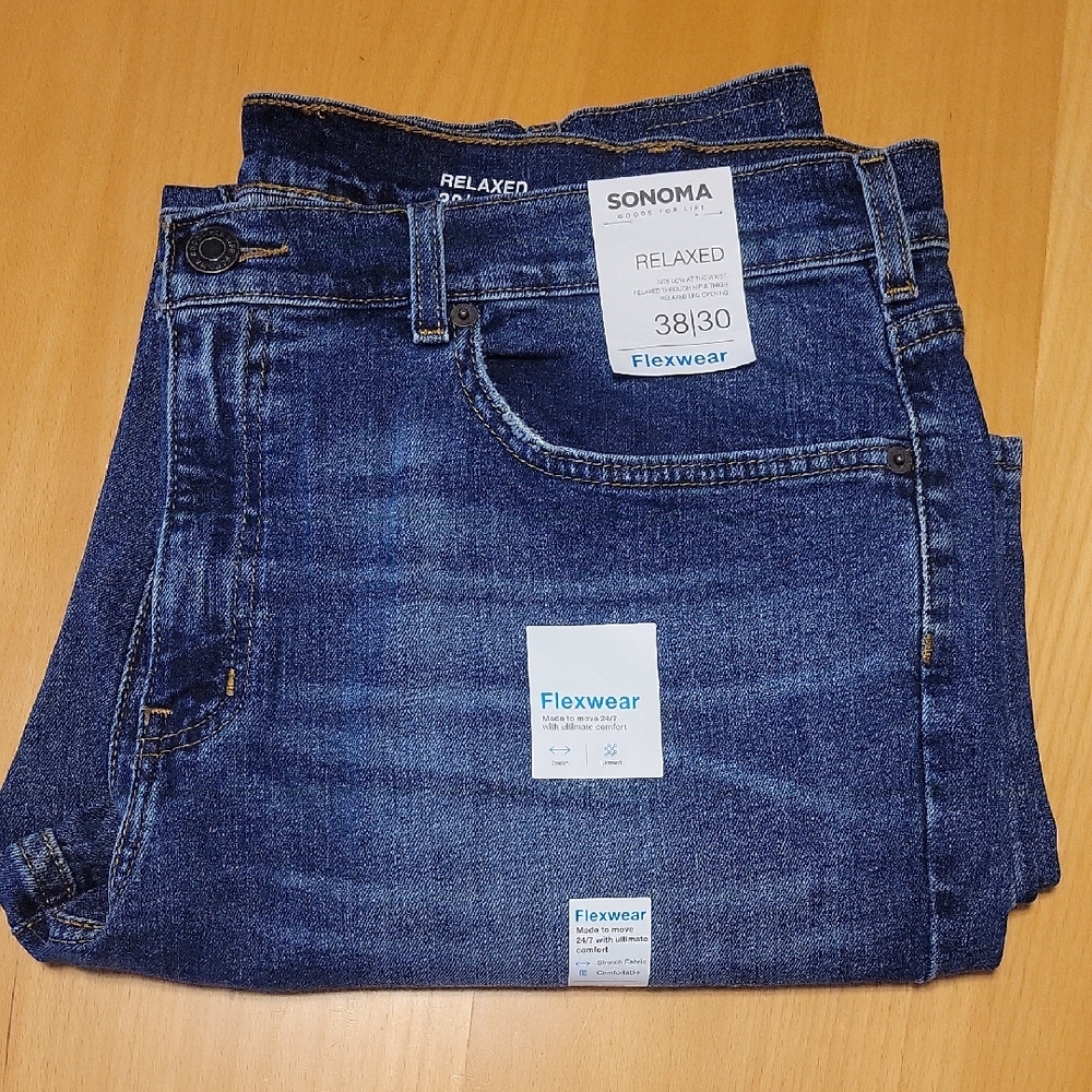 Sonoma Relaxed Blue Jeans Classic Denim